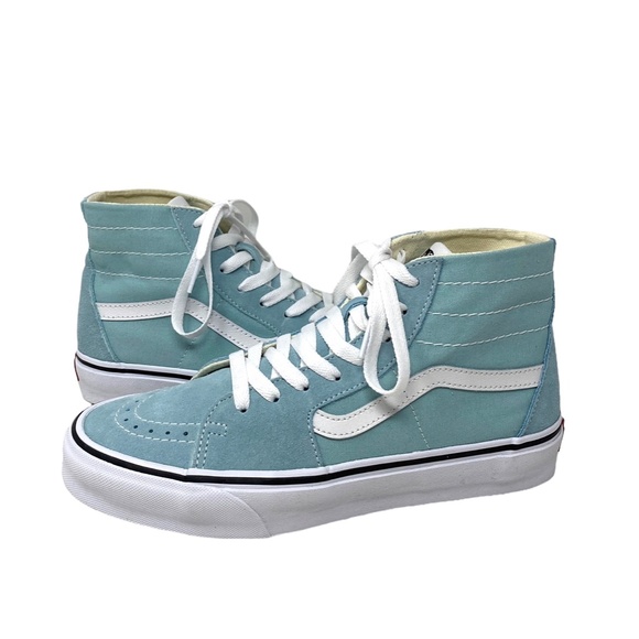 VANS Sk8-Hi Tapered Sneakers Women's Suede Blue Canvas Shoes Casual VN0A5KRUH7O - Picture 6 of 9